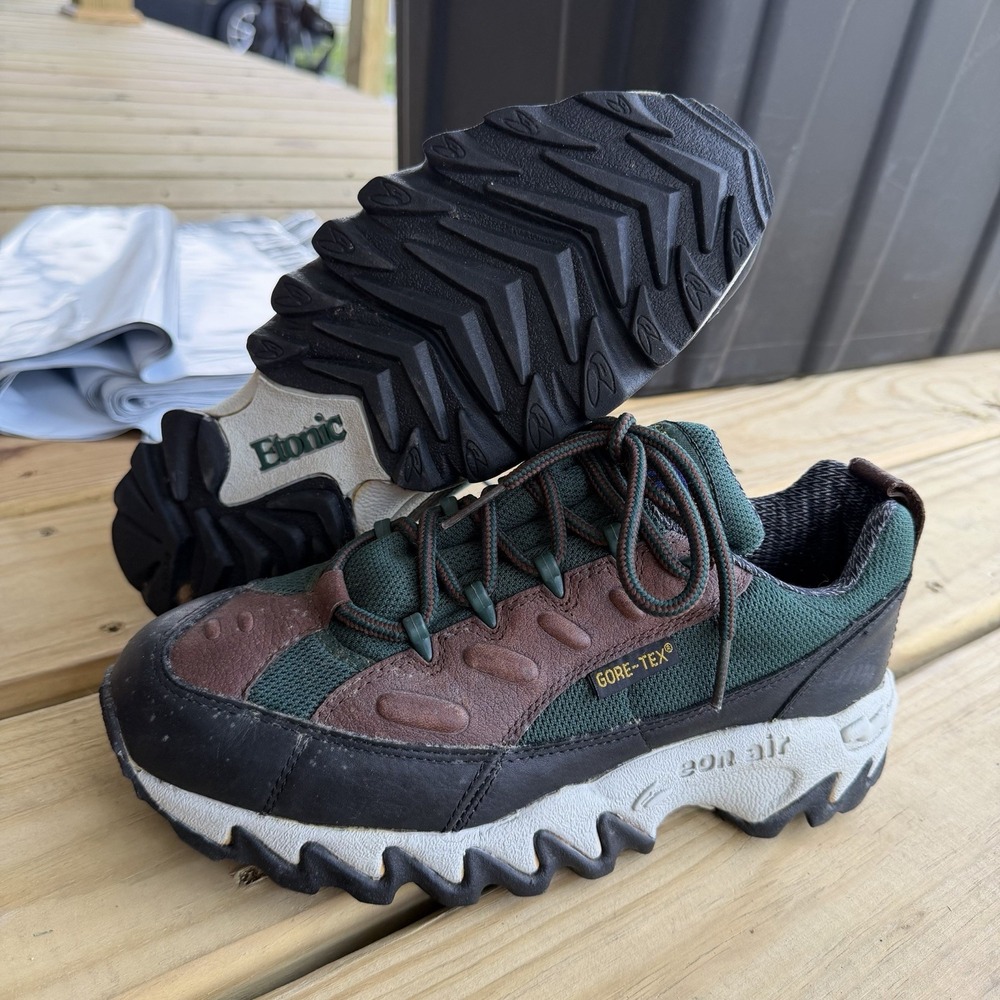 Etonic Dri-Summit Gore-Tex Hiking Boots Low Top Laces Shoes Teal Brown Men's 9 B